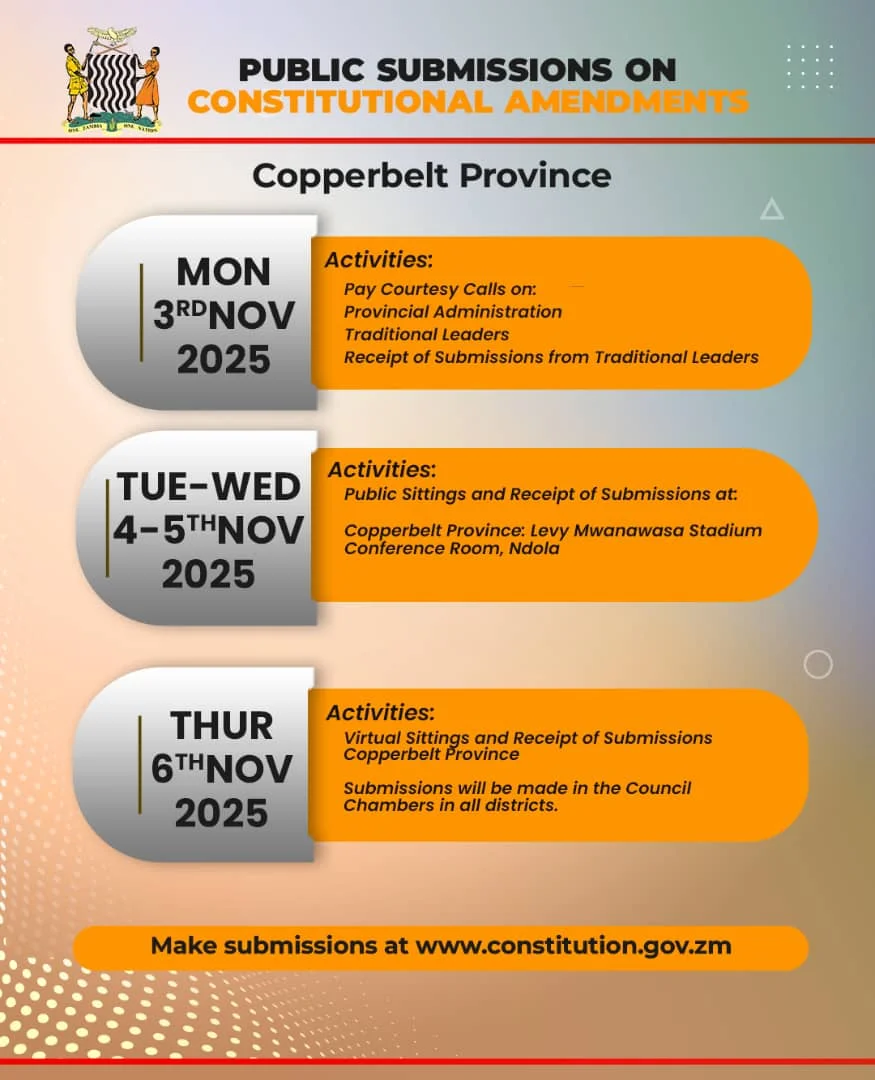 Copperbelt Province Schedule