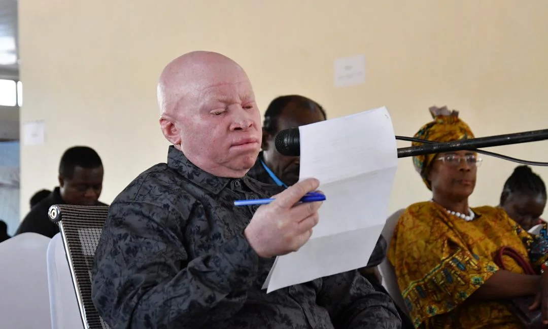 Zambia National Federation for the Blind representative and board member Sydney Mwamulima Makes Submission